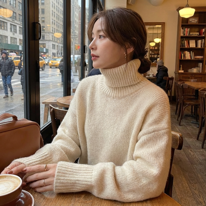 Pull col roulé pour femmes Seren | Col haut, manches longues