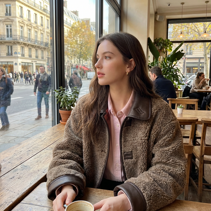 Willow Dura Double Face Winter Coat | Reversible Brown Faux Fur, Vintage American Style