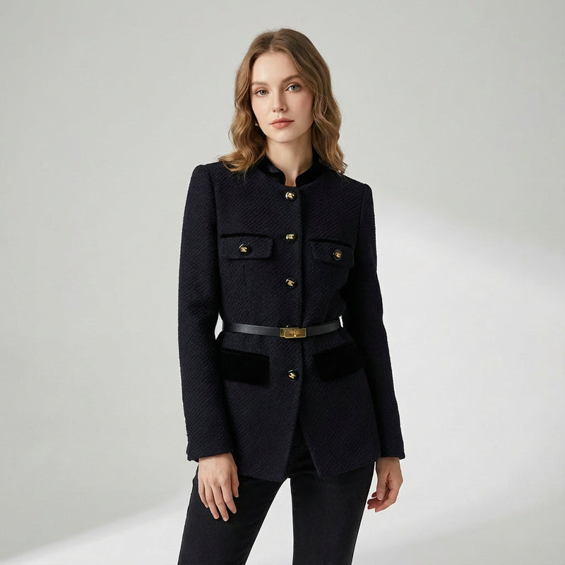 Willa Women's Wool Coat | Mid-Length, Elegant Design
