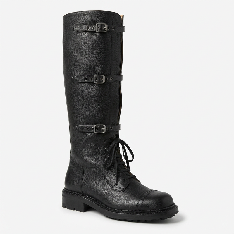 Rita Women's Knight Boots | Thick Heel, Casual Style