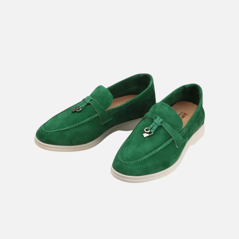 Gideon Men's Suede Loafers - flat lay