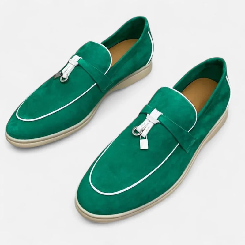 Ambrose Men's Suede Loafers - front view