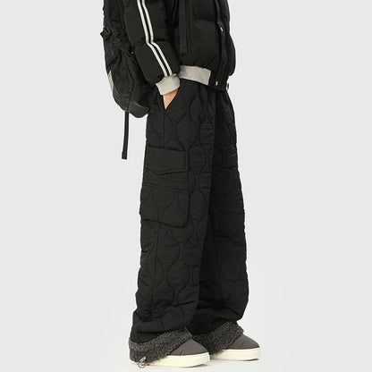 Dahlia Women's Quilted Trousers - flat lay