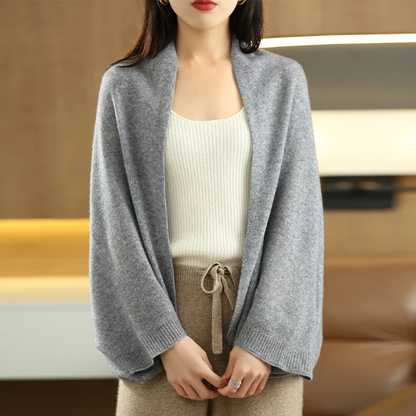 Lumi Women's Merino-wool Shawl - back view