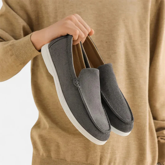 Auden Men's Suede Loafers - styled view