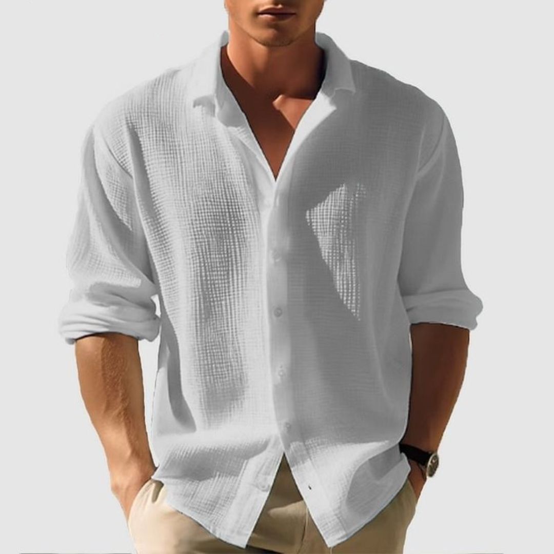 Arlo Men's Shirt - fabric and finish detail