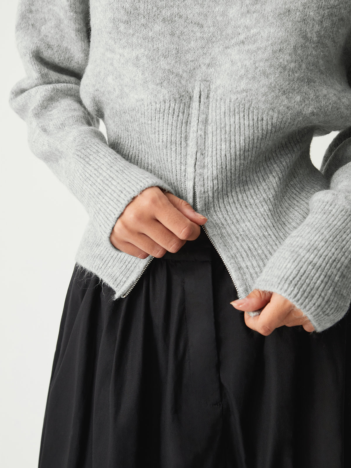 Maren Women's Sweater - fabric and finish detail