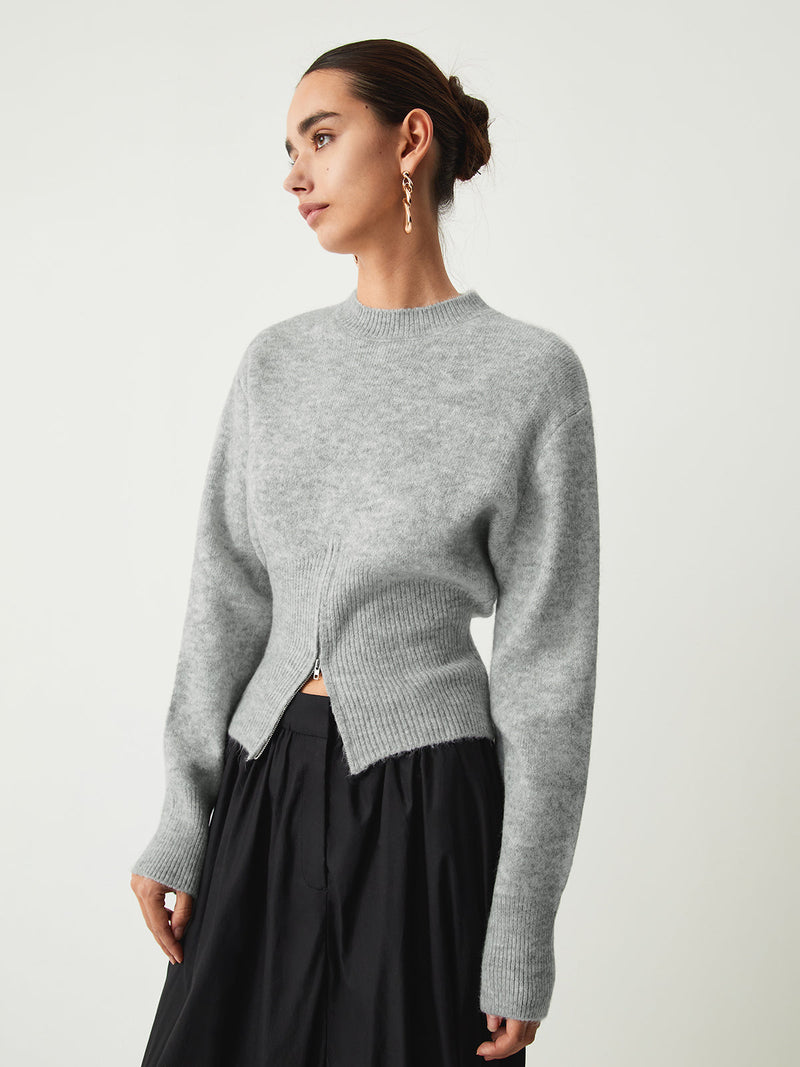 Maren Women's Sweater | Knit, Zipper