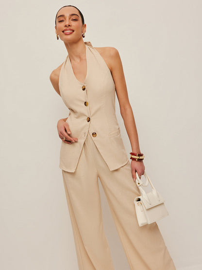 Winona Women's Trousers - fabric and finish detail
