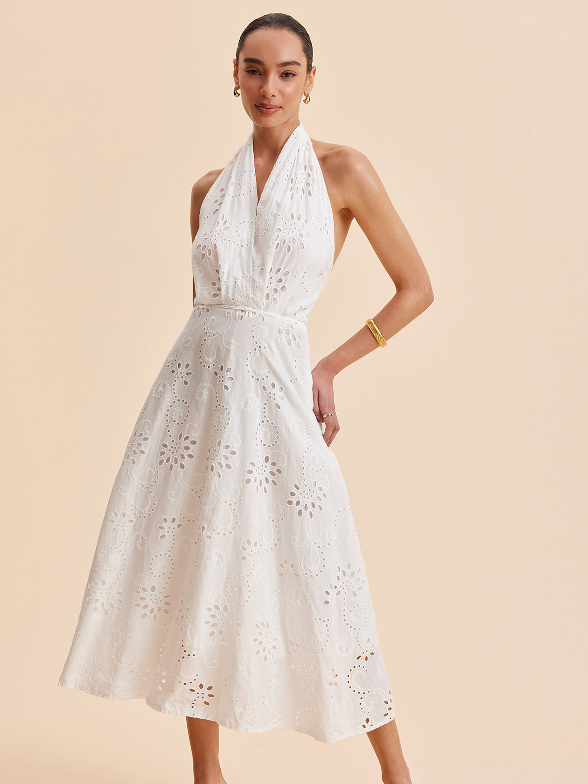 Sophie Women's Midi Dress - fabric and finish detail