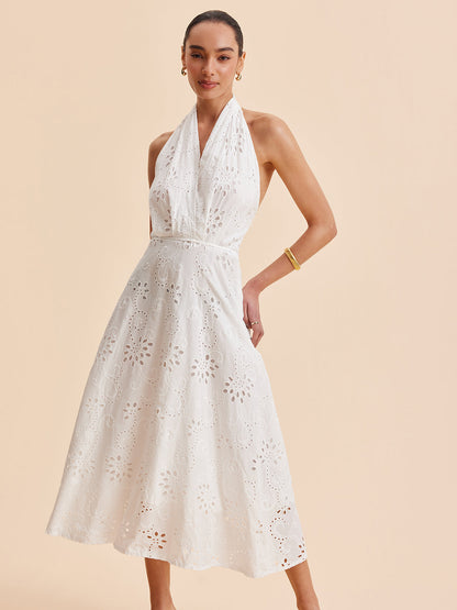 Sophie Women's Midi Dress - fabric and finish detail