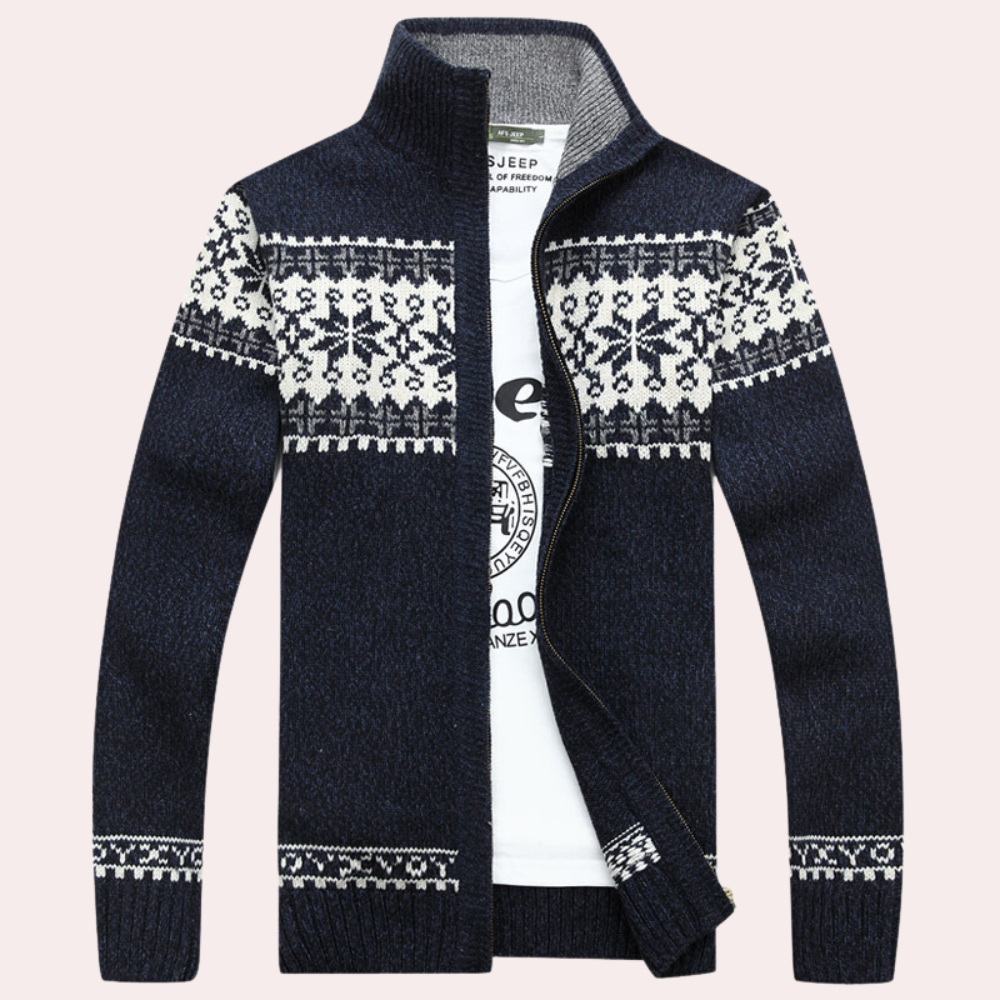 Flynn Men's Cardigan - front view