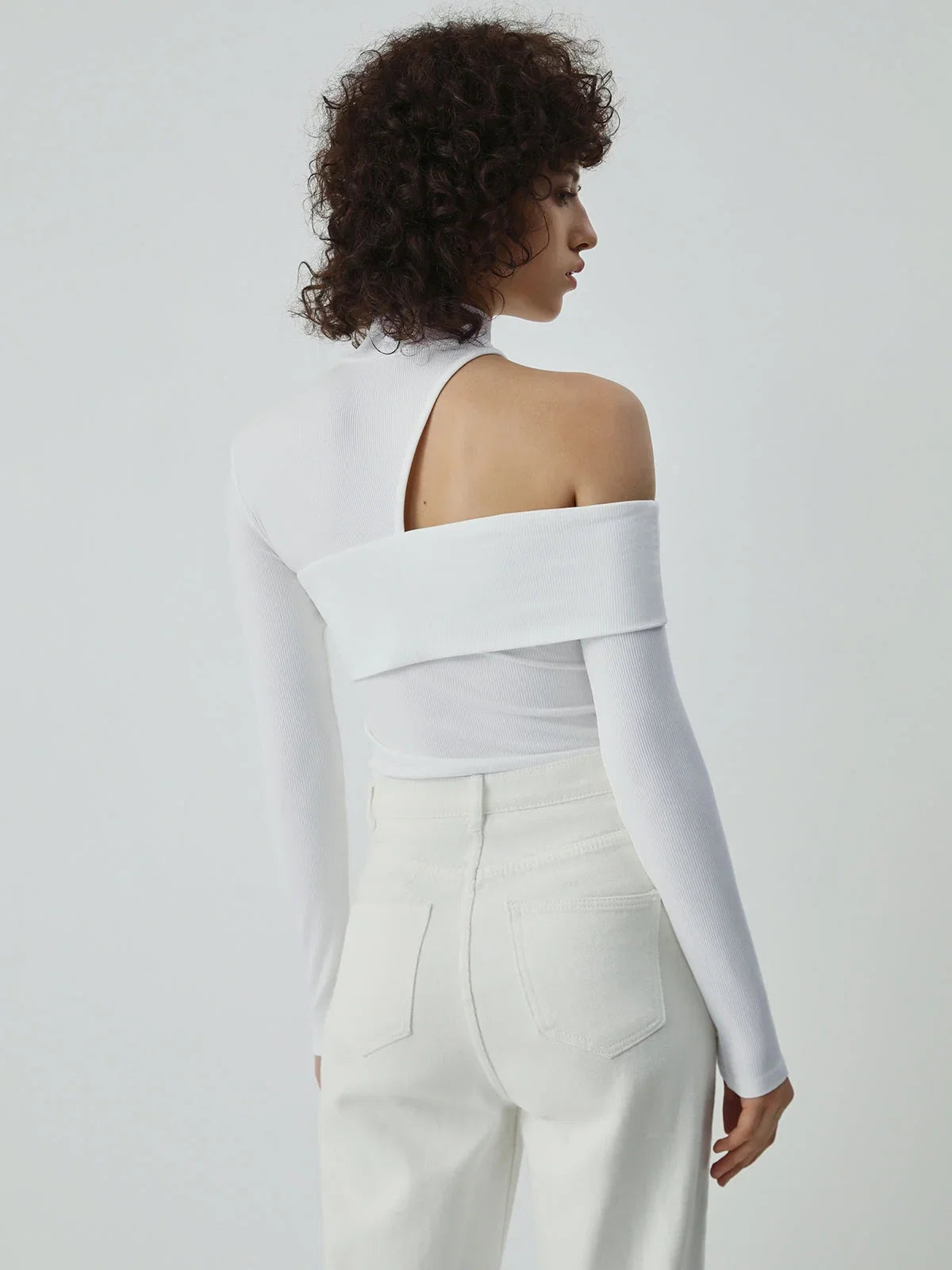 Ava Women's Asymmetric Top - back view