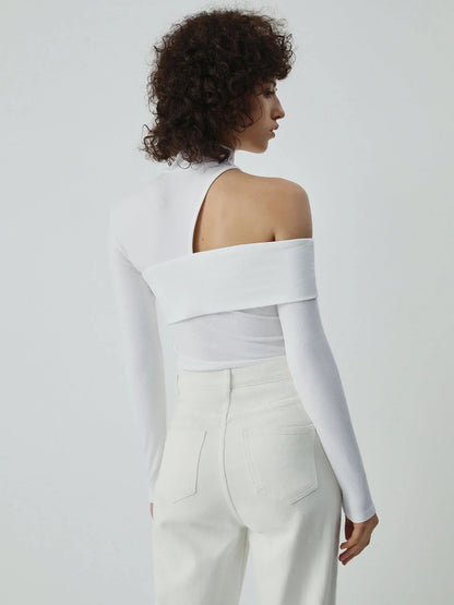 Ava Women's Asymmetric Top - back view