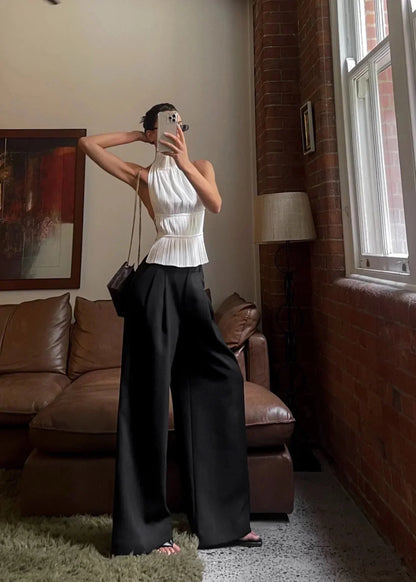 Esme Women's Pleated Top - styled view