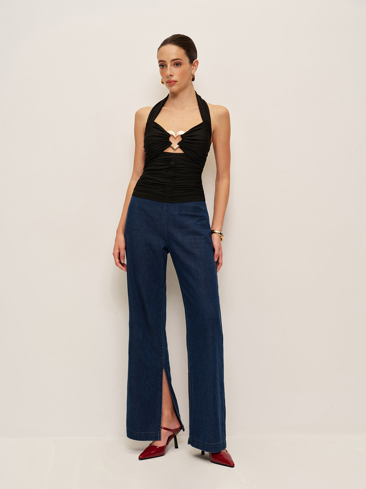 Yara Women's Top - fabric and finish detail