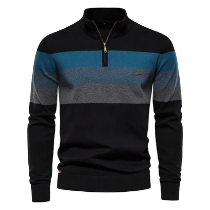 Theo Men's Striped Sweater - front view