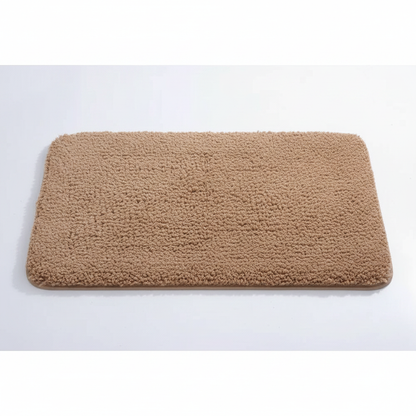 Ultra-Soft Plush Bath Rug in Camel on clean premium background