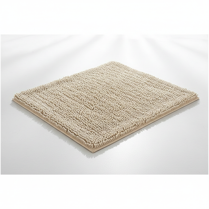 Plush Chenille Bath Mat - Beige
