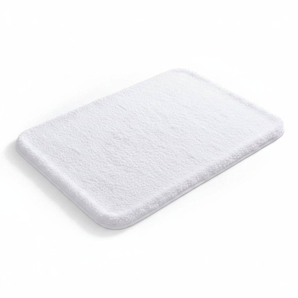 Fur & Plush Bath Rug - White