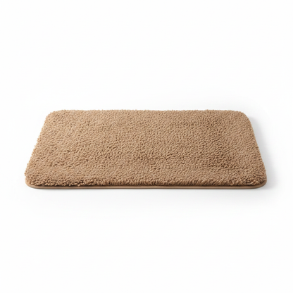 Fur & Plush Bath Rug - Camel