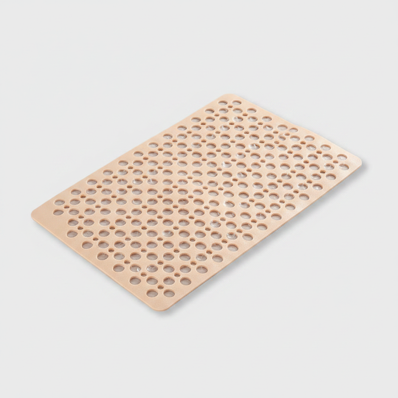 Non-slip antibacterial shower mat, Beige