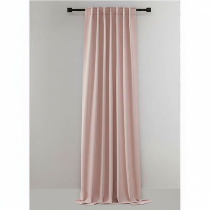 Noiréa thermal blackout curtain panel in Blush Pink