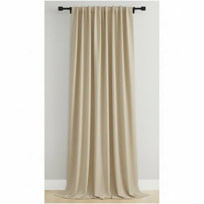 Noiréa thermal blackout curtain panel in Beige
