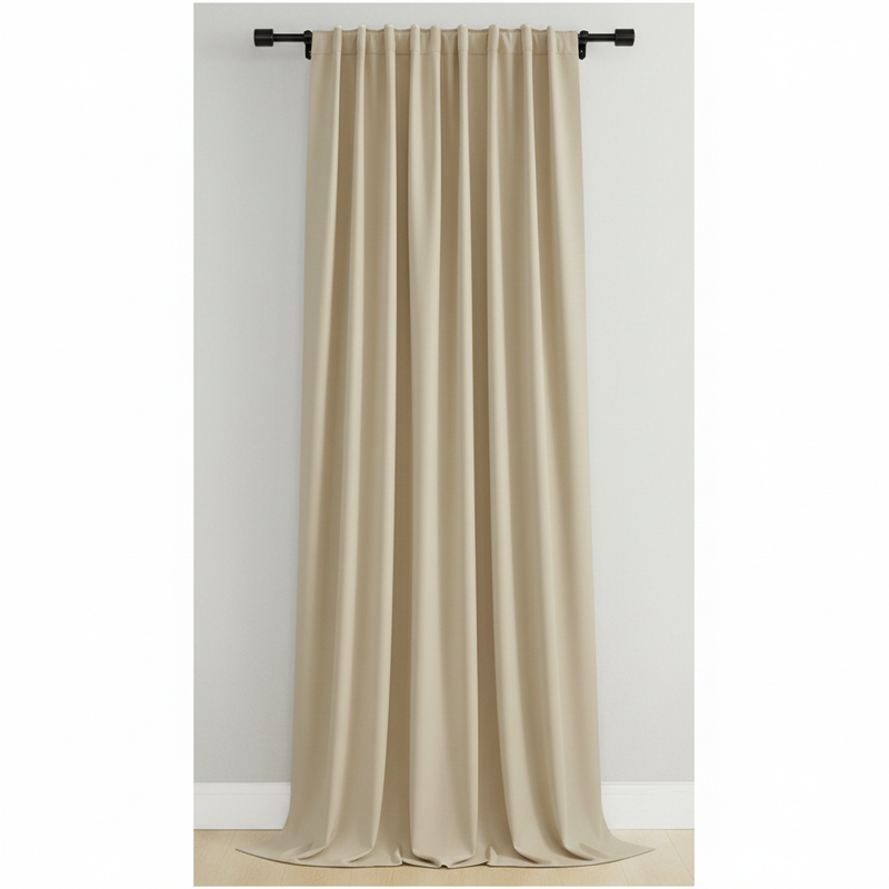 Noiréa thermal blackout curtain panel in Beige