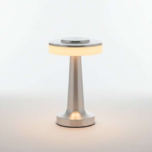 Aura Dome Cordless Table Lamp - Silver