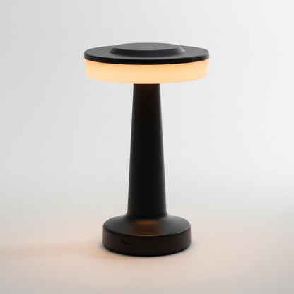 Aura Dome Cordless Table Lamp - Midnight Black