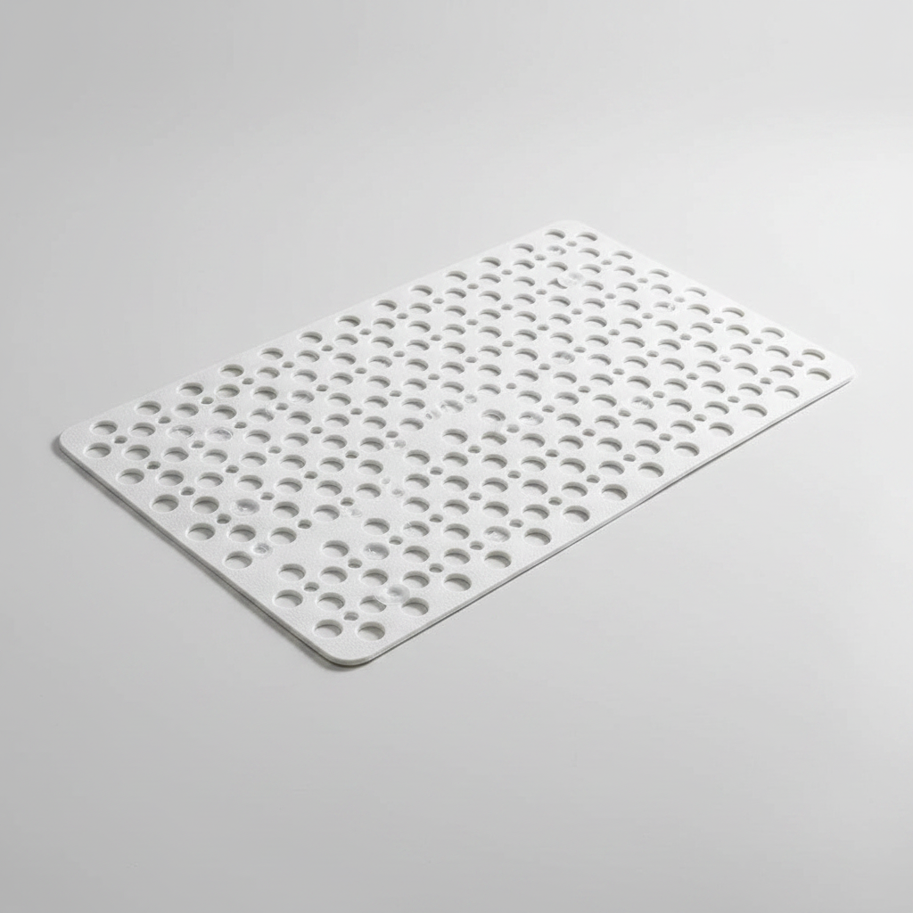 Non-Slip Shower Mat - White