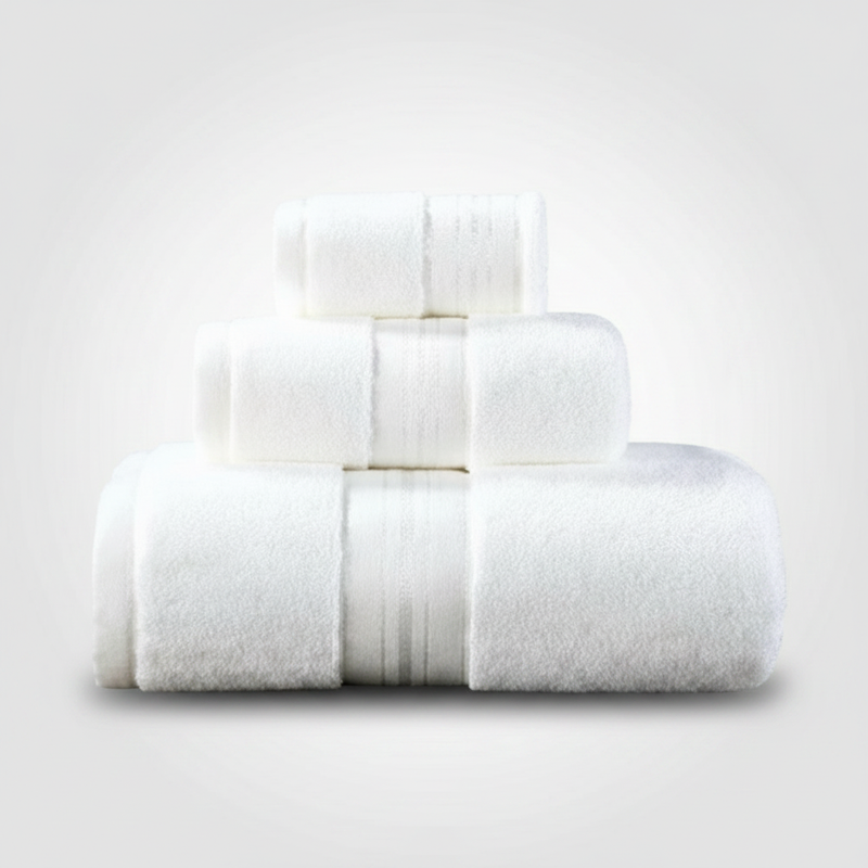 Cloud Comfort towel set white 3 piece