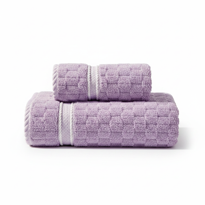 Soft Fleece Towel Set Dusty Lavender 2-Piece