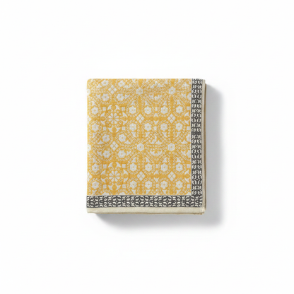 Patterned Cotton Bath Towel Sunburst Tapestry