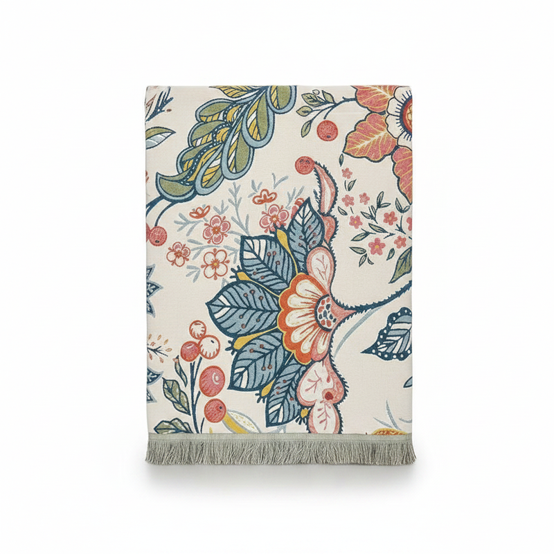 Reversible Cotton Bath Towel | Garden Floral