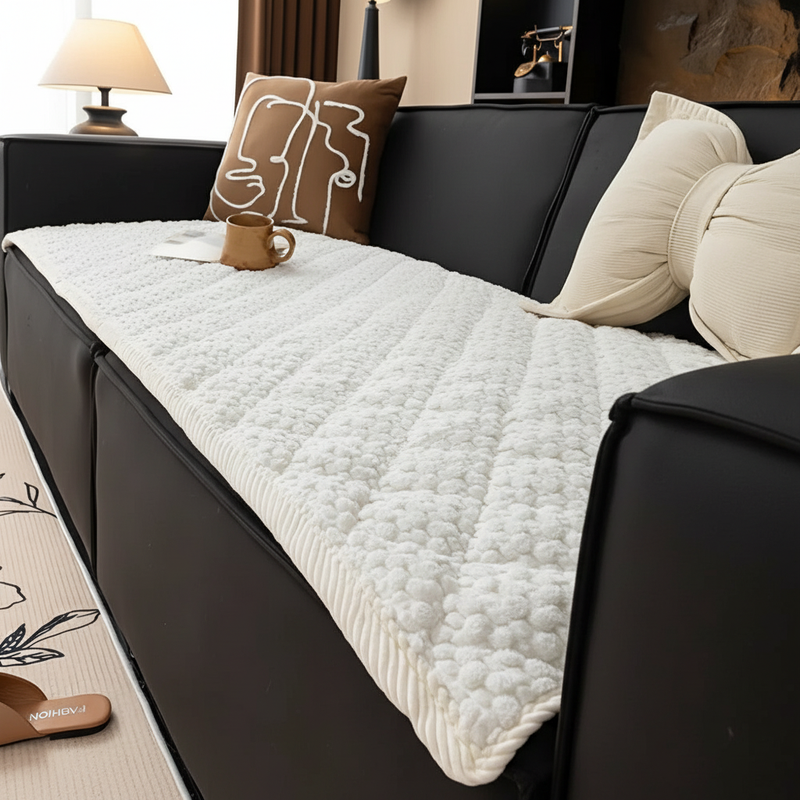 Pet-Proof Quilted Sofa Cover | Non-Slip Backing, Protection