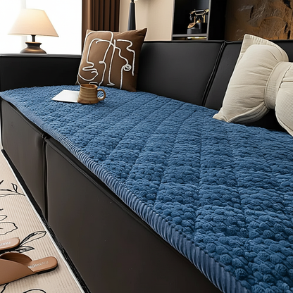 Pet-Proof Quilted Sofa Cover - Navy Comfort