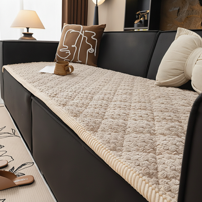 Pet-Proof Quilted Sofa Cover - Beige Haven
