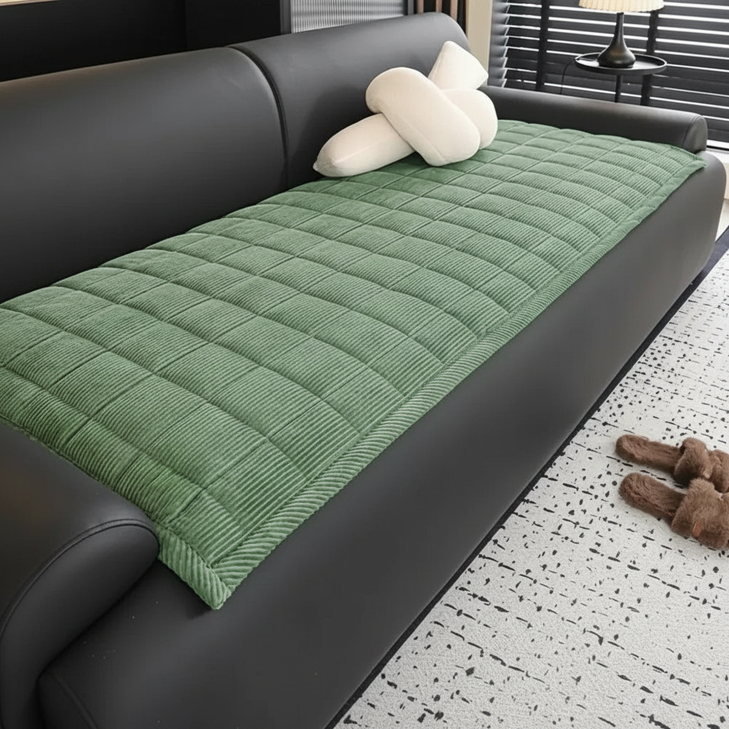 Metro Line Couch Cover Mat - Forest Haze