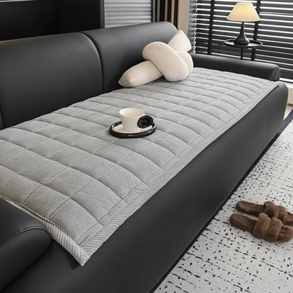 Metro Line Couch Cover Mat - Silver Haze
