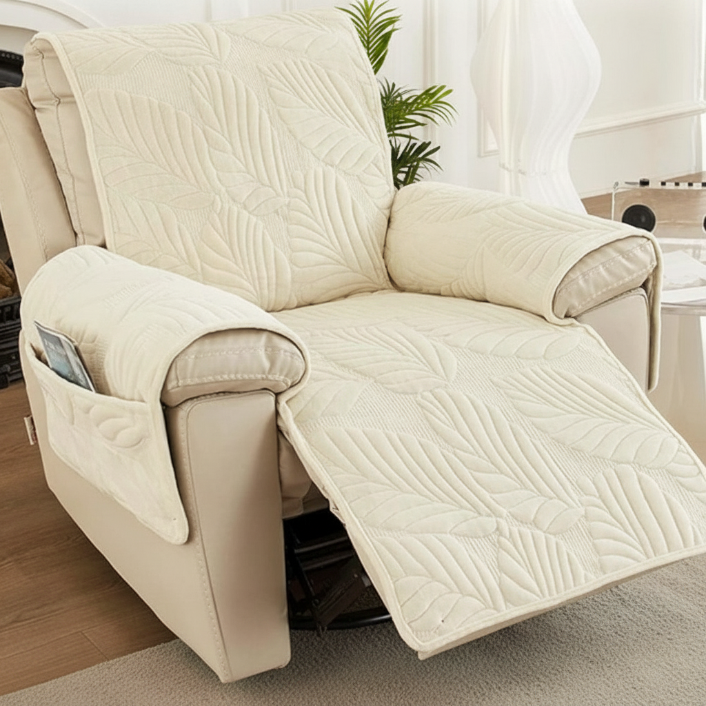 Verdant Recliner Chair Cover - Beige