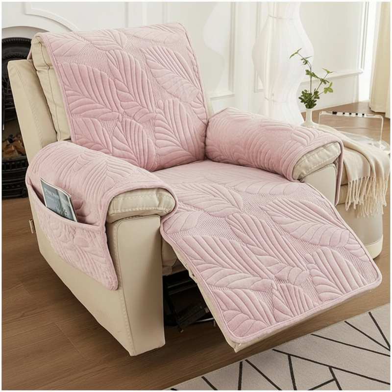 Verdant Recliner Chair Cover - Pink