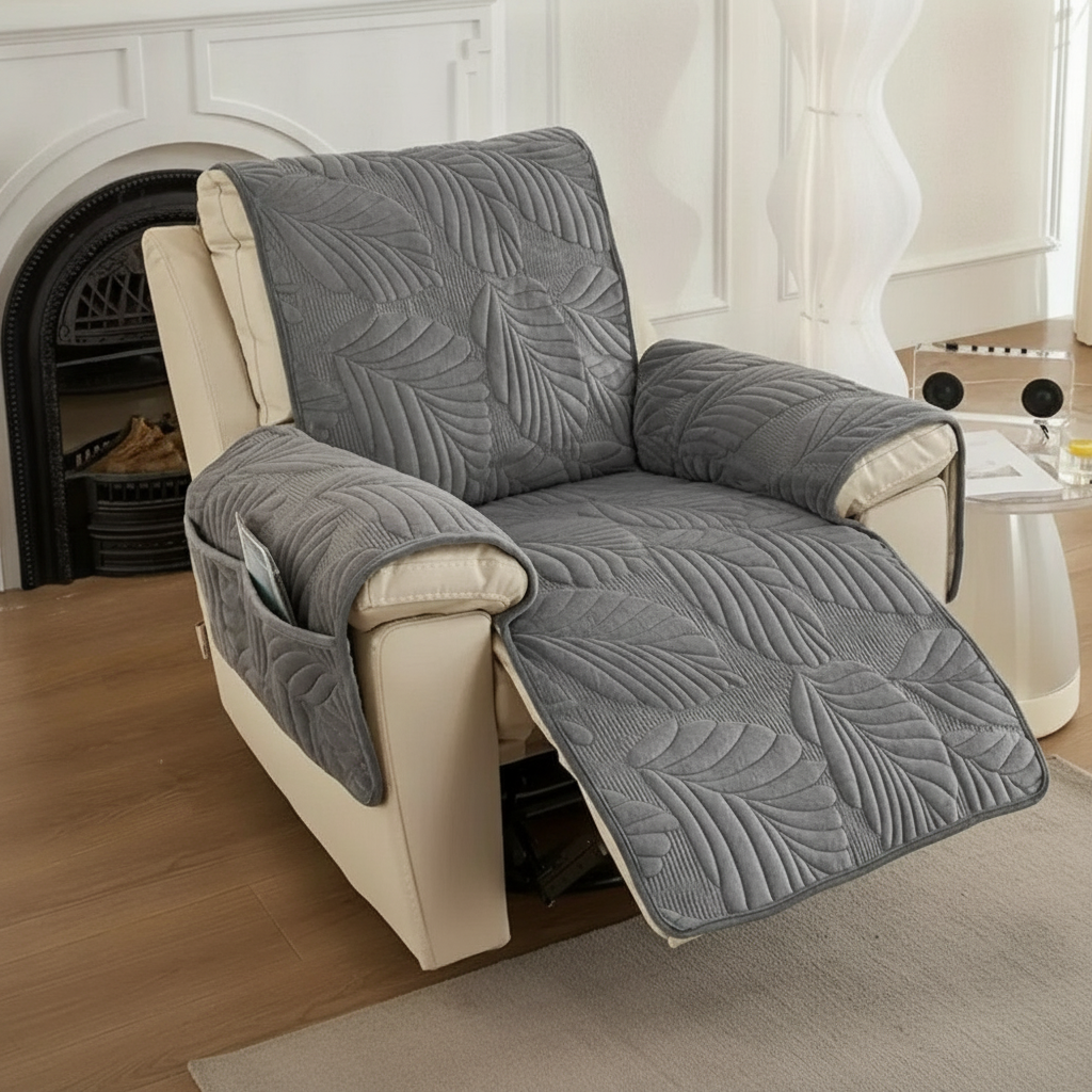 Verdant Recliner Chair Cover - Dark Gray