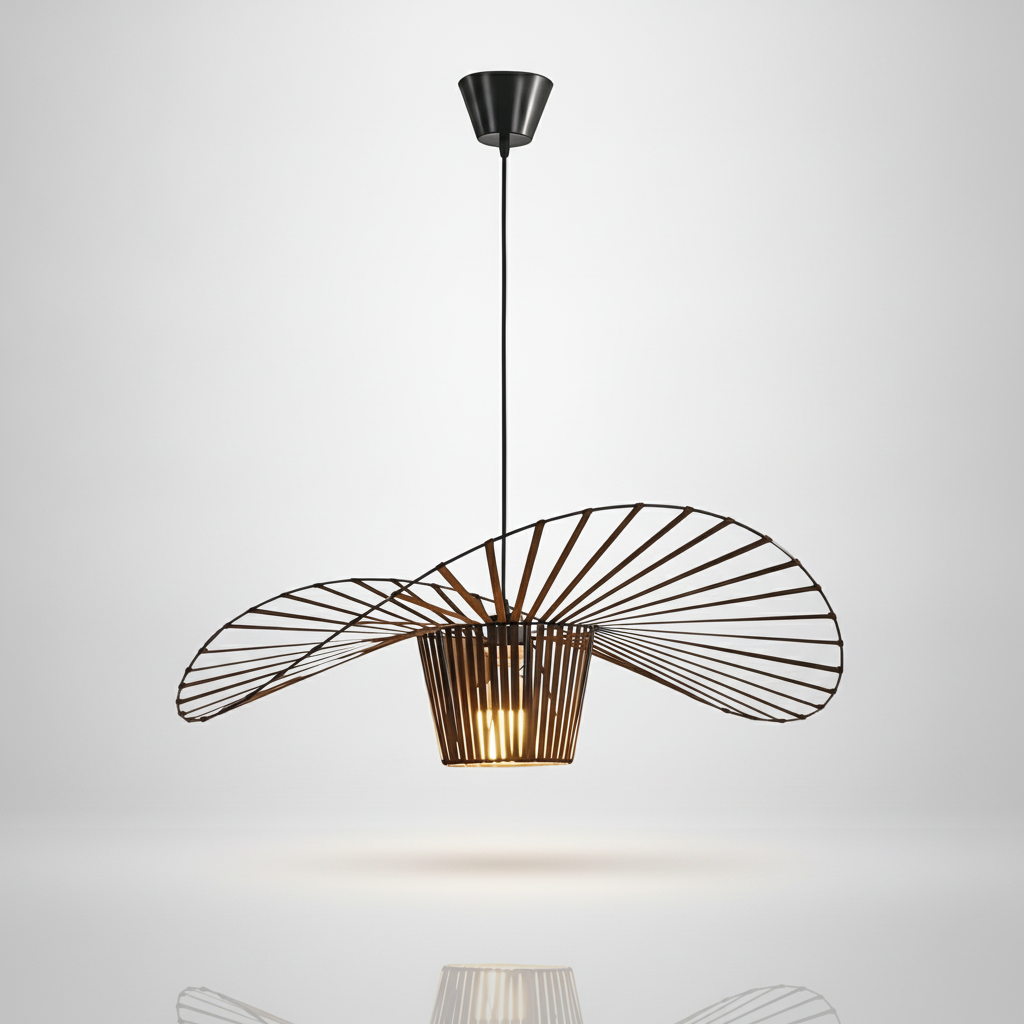 AstralWave brown wide-brim pendant studio packshot