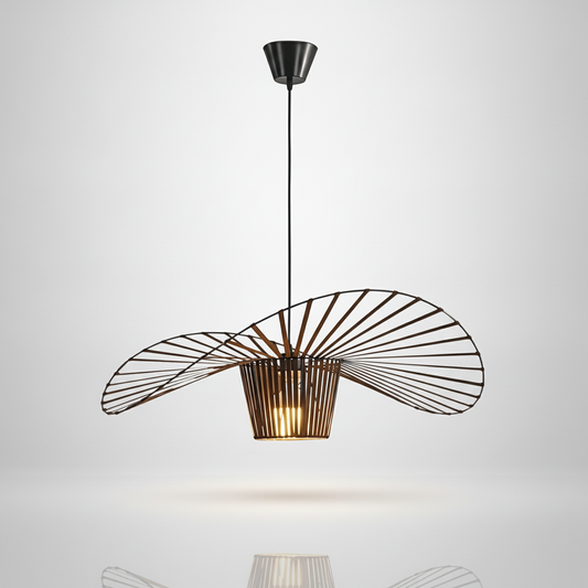 AstralWave brown wide-brim pendant studio packshot