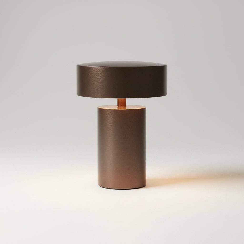 Lume Column Copper Brown studio packshot