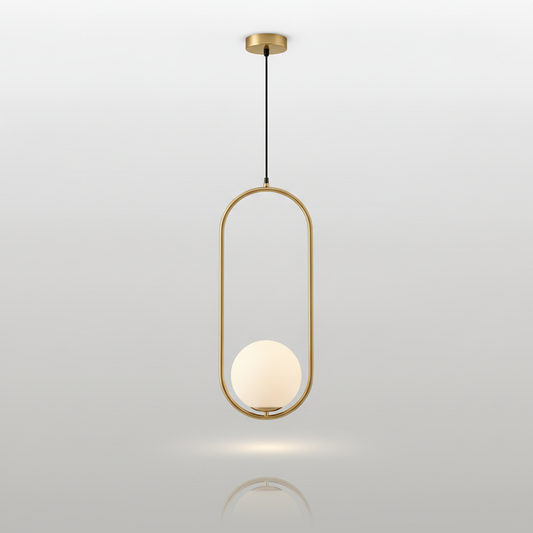 HausSphere pendant - gold finish studio packshot