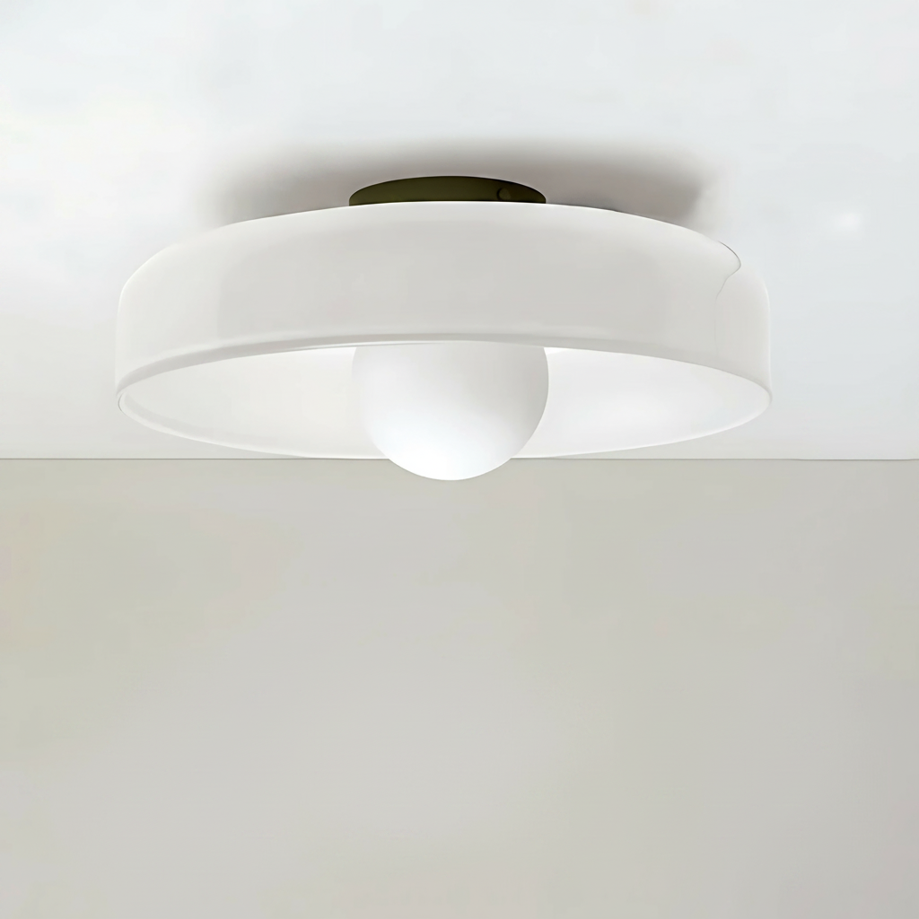 KildaLight White flush mount studio packshot