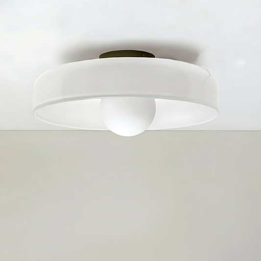 KildaLight White flush mount studio packshot